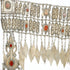 Antique Turkoman head dress ornament silver, cornelian, 46 x 59 cms - The Nomads Tent